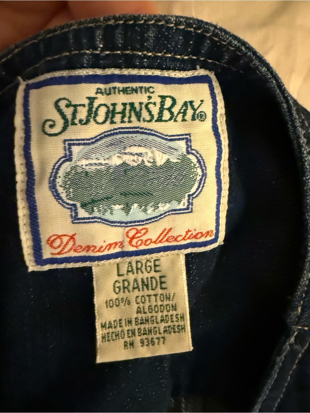 90s Authentic Vintage St. John's Blue Denim Jean Vest